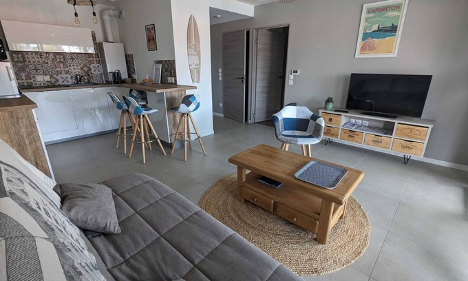 Capbreton Apartment | Capbreton, next to the port, superb new apartment with large terrace