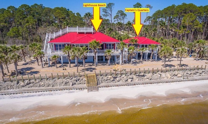 Carrabelle Apartment | Captain's Quarters is located on Carrabelle Beach! 1BR/1BA