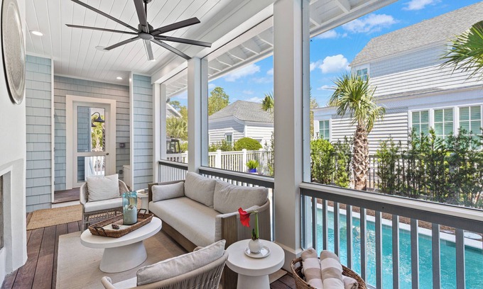 WaterSound West Beach House | "Captain's Tower" Watersound, Golf Cart, Private Pool, Deeded Beach