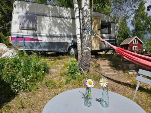 Sunne Municipality Apartment | Caravan on eco farm with external bathroom - Bjorngarden