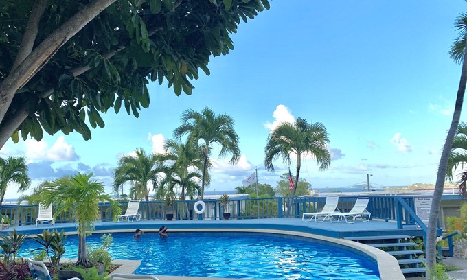 Orange Grove House | Caribbean Condo 3 With Pool with a View, and AC
