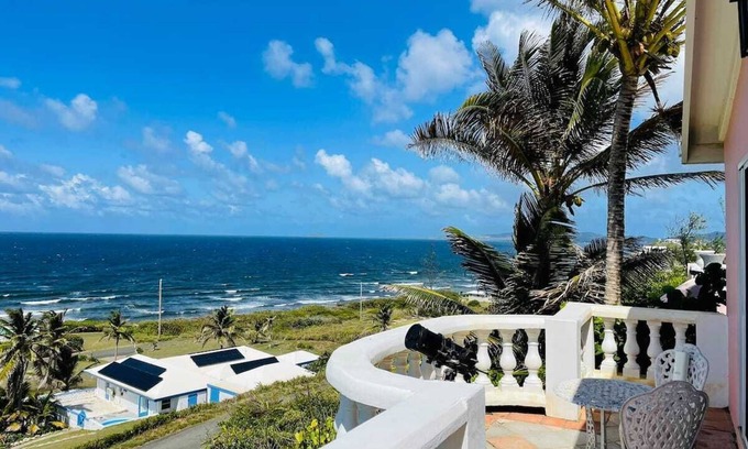 Christiansted House | Caribbean Island Retreat, 200 degree water views, trade winds and soothing waves