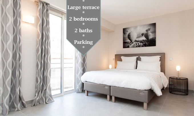 Cannes City Centre Apartment | Carlton area: New 2 beds/2 baths