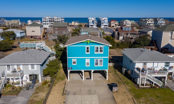 Kill Devil Hills House | Carolina Sunshine: Oceanside, Hot Tub, Ocean Views, Short Walk to Beach