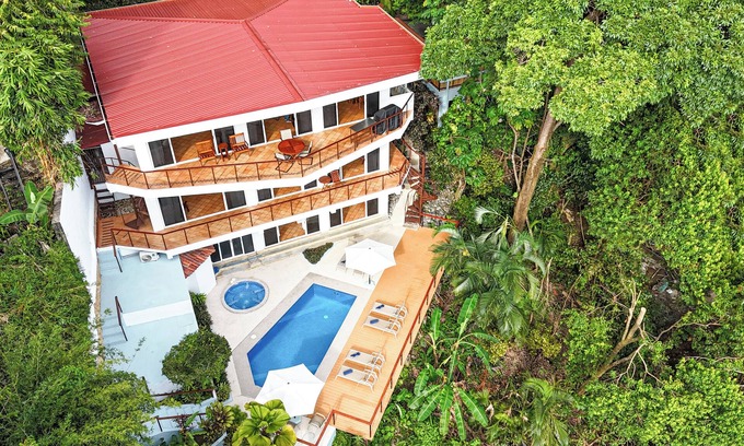 Manuel Antonio House | Casa Alegria, Private Beach Access, Ocean View, 4 bdrs. Home