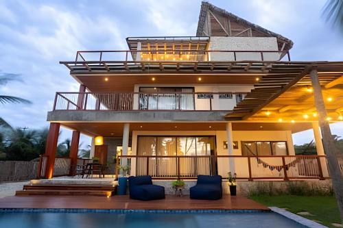 Cajueiro da Praia House | Casa confortável com vista mar e piscina