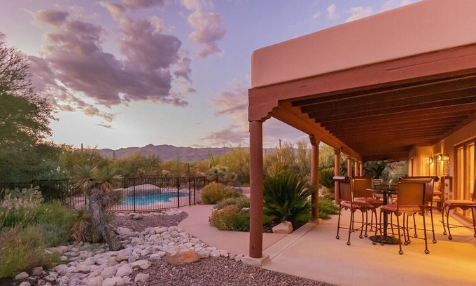 Tanque Verde House | Casa Coralina, Large Family Private Southwest Estate with heated pool, and Mountain views