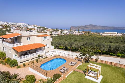 Agia Marina Apartment | Casa de philippe with unique Seaview 2' from beach