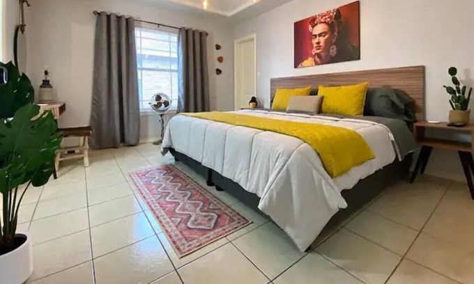 Pharr Apartment | Casa Frida with King-size Bed & Private Backyard!