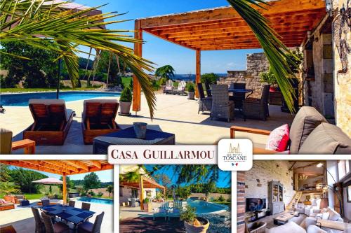 Castelnau-de-Montmiral House | Casa Guillarmou - Évasion Enchantée avec Piscine Chauffée, Spa & Clim - Vue Exceptionnelle