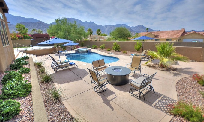 La Quinta Cove House | Casa Madrid – Private Mini Compound, Mountain Views, Pool/Spa, Walk to Hiking