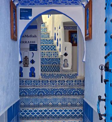 Medina of Chefchaouen Apartment | Casa Meftah Blue
