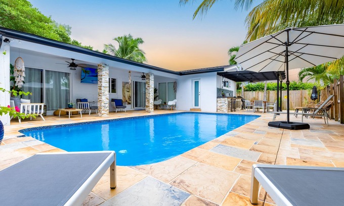 Hallandale Beach House | Casa Tropicana- Heated Pool, Game Room & Mins from Beach
