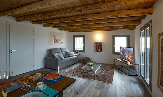 Crocetta del Montello Apartment | CASA VACANZE IL RE DELLA CANTINA-ELEGANT 2BEDROOMS ACCOMODATION IN PROSECCO AREA