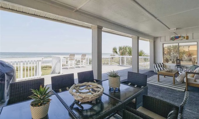Vilano Beach House | Casa Vilano, 4BR, Beachfront, Pet Friendly, Sleeps 10