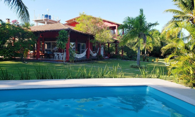 Cumuruxatiba House | CASA VISTA LINDA, with swimming pool, 5 suites, beach tennis, optional chalet plus 3 suites