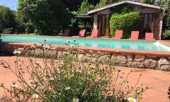 Chia Cottage | Casale Eredità countryside in Orte 70 km north Rome Private Pool x 6 people
