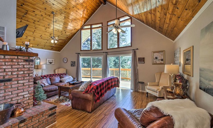 Running Springs House | 'Castle in the Clouds:' Spacious Mountain Retreat!