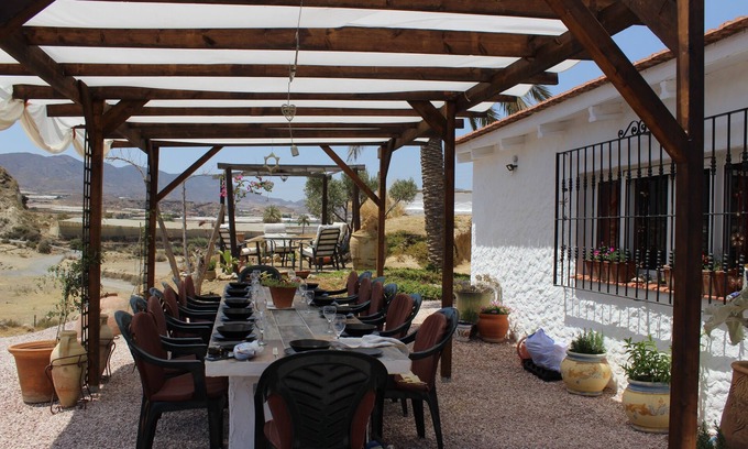 Lorca Villa | Cave houses sleeping 8 people with swimming pool. Close to Playas Calnegre.
