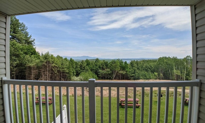 Weirs Beach Condo | Cedar Lodge 202. 1 bedroom condo with Lake Winni views!