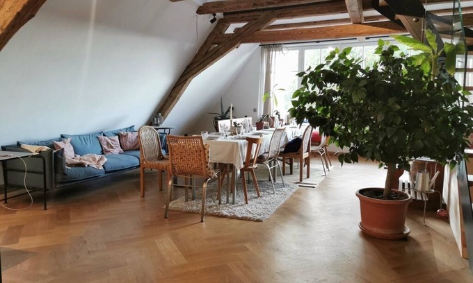 Rothenburg Old Town Apartment | Central maisonette with garden and view