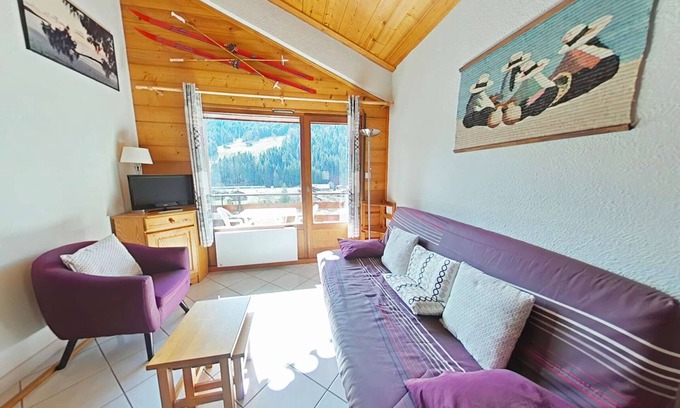 Le Grand-Bornand Apartment | Central apt with 2 bedrooms, balcony, ski locker and all comforts in Le Grand-Bornand