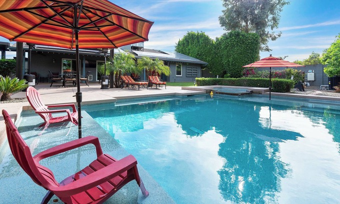 Paradise Valley Village House | Central Desert Getaway, Heated Pool + Hot Tub, Resort Vibes: Near golf & hiking!