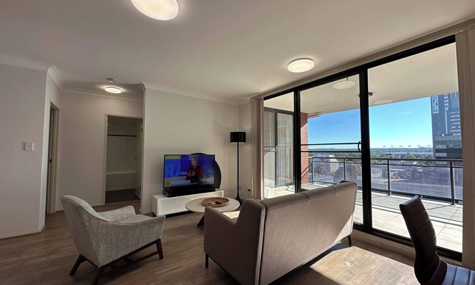 Parramatta Apartment | Central Located 2 Bedroom with Parking Close Train