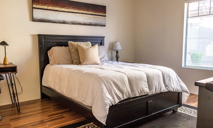 Mesa Condo | Central location, cozy, quiet, gated. Your home base to explore!