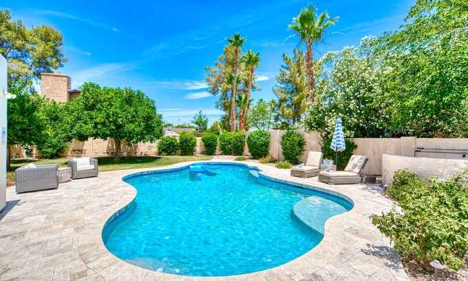 Avant House | Central Scottsdale! Heated Pool & Arcades & Large Backyard