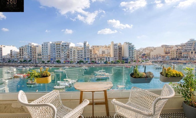 Paceville Apartment | Centre of ST Juliana, Seafront - With WIFI & AC By 360 Estates