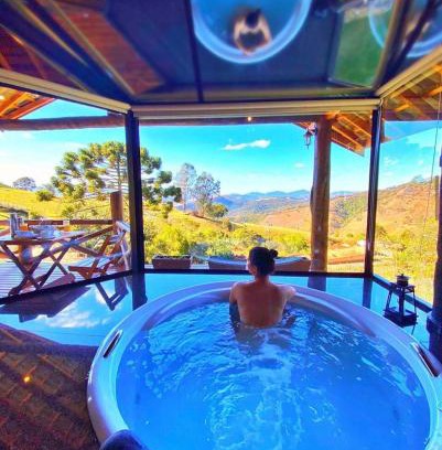 Sapucai-Mirim Ski Chalet | Chalés Encanto Das Pedras - Chalé Super Luxo