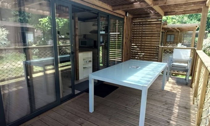Onesse-et-Laharie Ski Chalet | Chalet 20min de Contis et Mimizan Camping L'orée des Landes Au Coeur de la Forêt