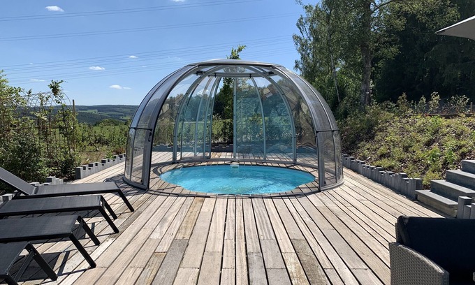 Trois-Ponts Ski Chalet | Chalet Bulle Piscine & Jardin 4pers