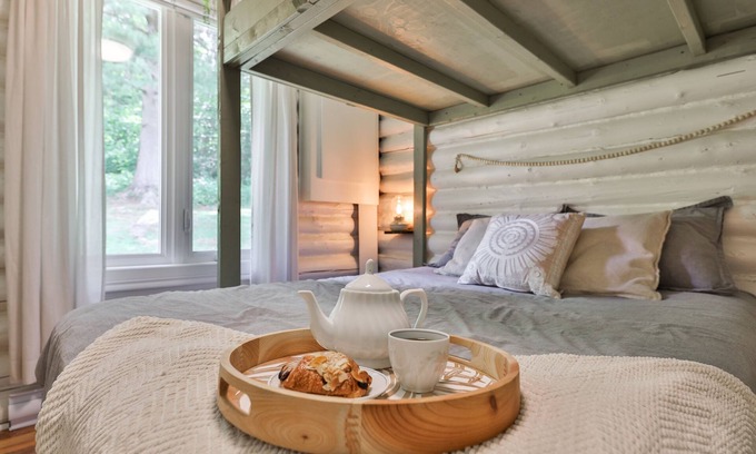 Saint-Alphonse-Rodriguez Cabin | Chalet Le Arbor - Bord de L'eau - Nature - Foyer
