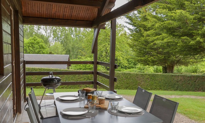 Auquainville House | chalet-gîte 4 pers. Normandy Heated swimming pool from mid-May to September