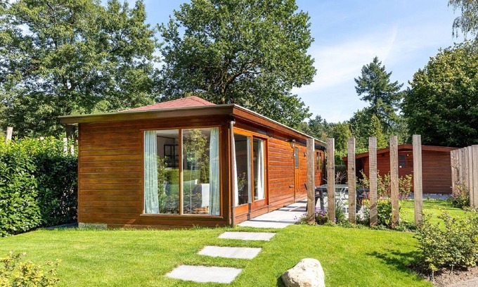 Municipality of Harderwijk Ski Chalet | Chalet in Harderwijk with garden, terrace and shared pool
