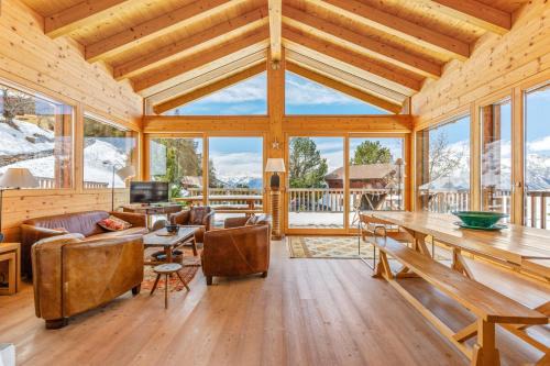 Nendaz Ski Chalet | Chalet Magrappe, accès direct à la piste des Mayens de Veysonnaz