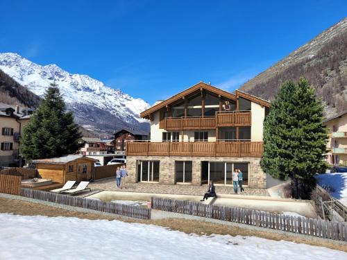 Saas Almagell Apartment | Chalet Wiesengrund EDELWEISS 6P