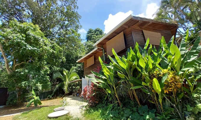 Buenos Aires Ski Chalet | Chalet with jungle view deck on a river in lively Santa Teresa's surf town