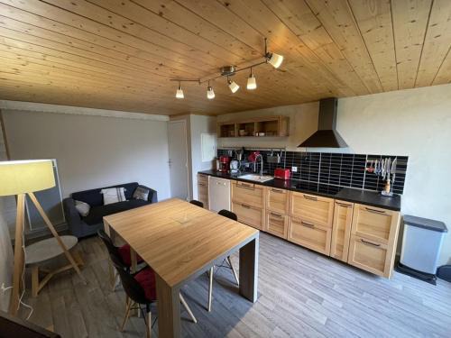 Saint-Jacques-des-Blats Apartment | Chaleureux duplex avec balcon près des pistes - FR-1-787-16