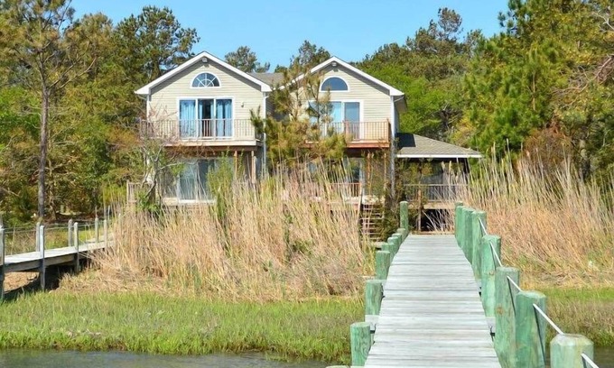 Piney Island House | Channel Watch - Waterfront home w/Private Pier!