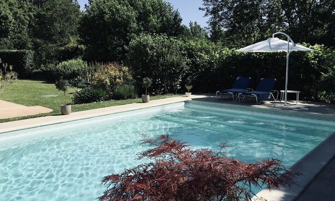 Saint-Severin House | Character house 180 m2 with swimming pool equipped with underwater curtain