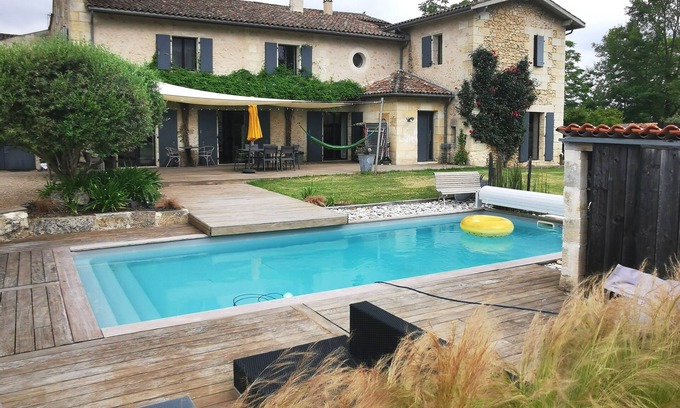 Saint-Caprais-de-Bordeaux House | Charming house with swimming pool and air conditioning 15 minutes from Bordeaux