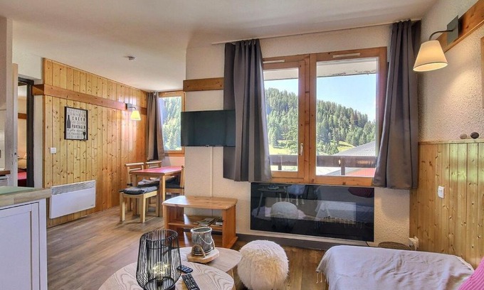 Plagne 1800 Apartment | Charmant appartement 2 pièces proche commerces avec piscine - FR-1-455-219