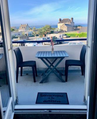 Saint-Nic Apartment | Charmant duplex avec belle vue mer la plage à 100 m