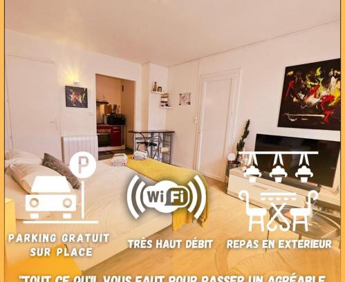 Angouleme Apartment | Charmant Studio proche centre avec balcon+parking