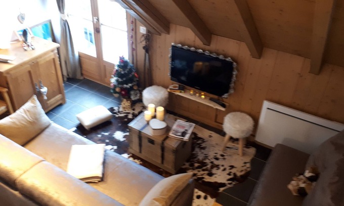 Saint-Gervais-les-Bains Apartment | Charming duplex 6-8 pers with garage, WIFI, top equipped, linen provided
