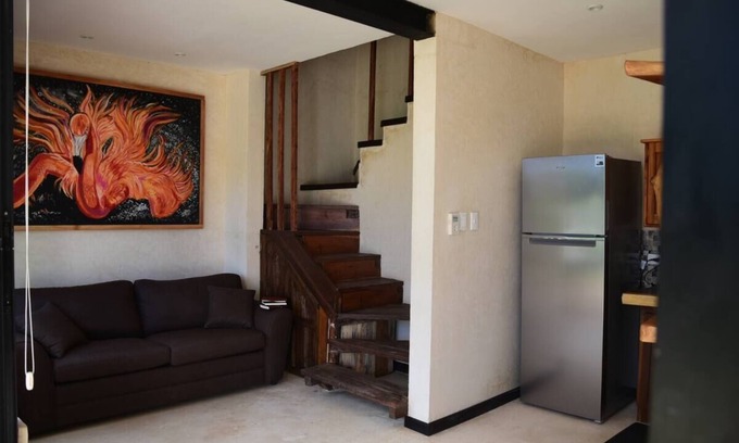 Rio Lagartos Apartment | Charming 1-Bedroom Apartment in Río Lagartos. AC, Rooftop Deck & Private Pier -F