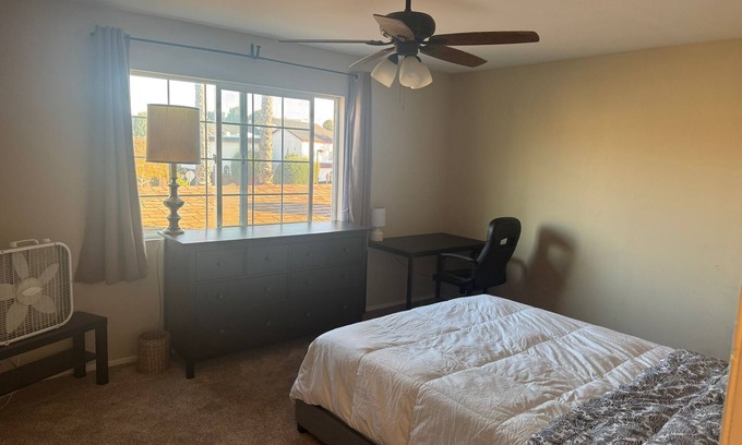 Menlo Park House | Charming 1-bedroom w/large window in a community-style house close to Stanford